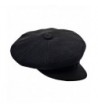 Sterkowski 8 Quarters Newsboy Wool Cloth Cap - Black - CN11MQF3TEN