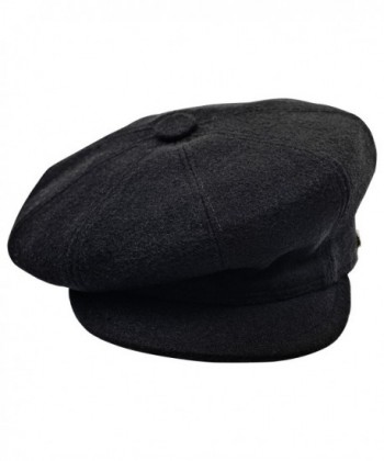 Sterkowski Quarters Newsboy Cloth Black in Men's Newsboy Caps