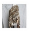 Raylans Natural Knitted Rabbit Tassel in Fashion Scarves