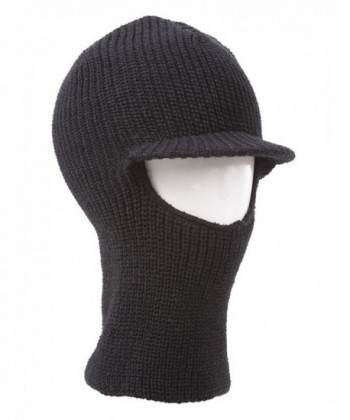 Face Ski Mask w/ Visor - Black - CQ11B18H2FN