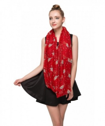 Aoloshow Blossom Infinity Lightweight Red in Fashion Scarves