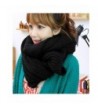 Women Men's Winter Soft Warm Knitting Wool Long Scarf Neck Warmer Wrap-Xmas Gift - Black - CQ127AMCDWJ