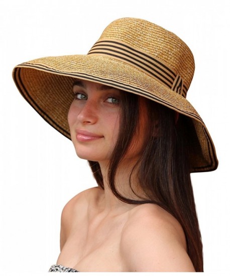 Palms & Sand Napa Women's Sun Hat with UV Protection (Natural) - CD12GZD0JUD