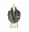 Amiley women scarfs - Womens Faux Fur Collar Scarf Shawl Collar Wrap Stole Scarves - Gray - C112OHVFJ3S