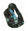 Pia Rossini - Womens Chunky Faux Fur Multi Colored Loop Circle / Infinity Scarf - Luella Aqua - CQ12NEN3UB1