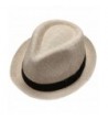 Summer Lightweight Fedora Casual F0960 NATURAL in Men's Fedoras