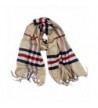 Women's Lmitation Cotton lattice Cashmere Scarf tassel Wrap Shawl Baba - CN187DLZUXC