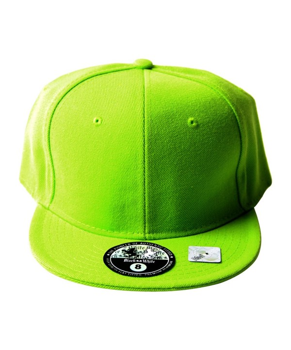 Fitted Acrylic Plain Style Lime Green Hat - CP119054VTJ