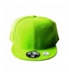 Fitted Acrylic Plain Style Lime Green Hat - CP119054VTJ