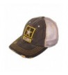 US Army Low Profile Unstructured Cotton Twill Distressed Trucker Hat - CP127PXL8Z7