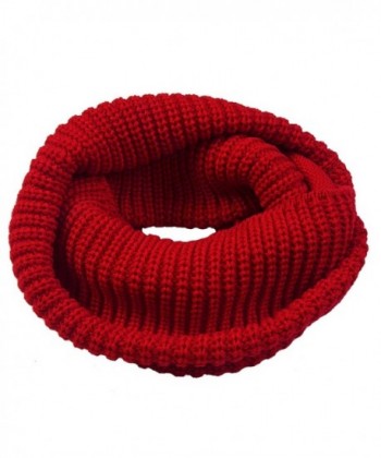 AiDeer Plain Weave Woolen Warm Neutral Shawl Infinity Scarf - Burgundy - CU12O9YXXLS