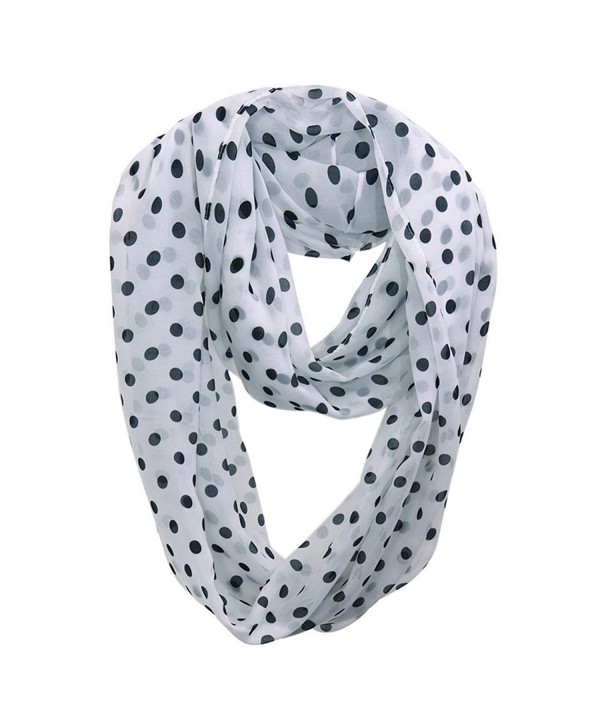 HONEYJOY Soft Light Weight Polka Dot Sheer Infinity Scarf ( 02) - C512N0K30IP