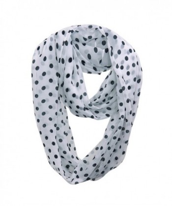 HONEYJOY Soft Light Weight Polka Dot Sheer Infinity Scarf ( 02) - C512N0K30IP