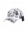 WITHMOONS Baseball Cap Graffiti Art Tattoo Graphic Hat AL1706 - White - CS1820XI5S4