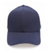 MIRMARU Plain Polyester Twill Baseball Cap Hat With Flex Fit Elastic Band - 1732-navy - CY12O925VJ7