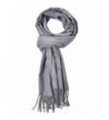 LANGBOHAI Cashmere Feel Scarf Winter Scarf for Women Long Solid Colors Wrap Shawl - Gray - CG187U0Q6Y7