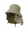 UV 50+ Talson Removable Flap UV Bucket Hat - Khaki - C111918I46V