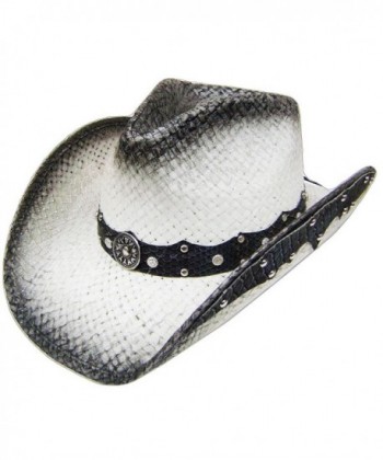 Modestone Straw Cowboy Leather Like Appliques