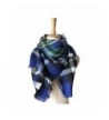Abclothing Family Match Scarf Plaid Blanket Shawls for Adult and Kids - Saphire - CH1883WXWL8