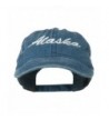 US State Alaska Embroidered Washed Cap - Navy - CA11LBM8XK7