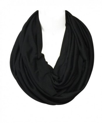 Wrapables Jersey Infinity Scarf Black in Fashion Scarves