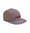 Skyed Apparel Premium 5 Panel Hat With Genuine Leather Strap (Multiple Colors) - Burgundy Brushed Cotton - CE12IVZZN3L