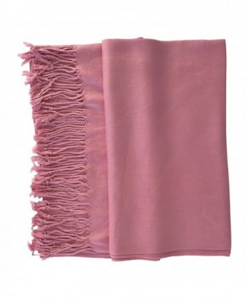 Azuri Classic Pashmina Shawl Rose in Wraps & Pashminas