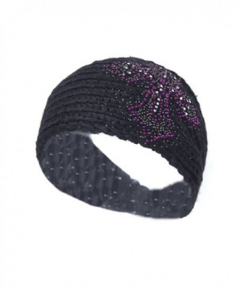 Winter Rhinestones Headband Adjustable Headwrap