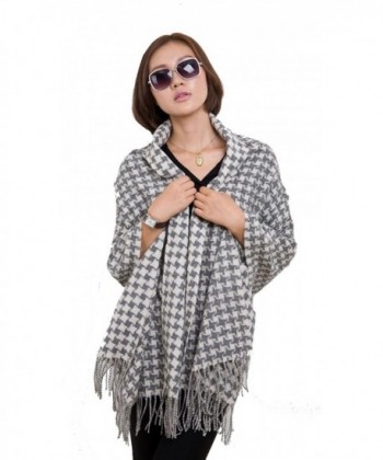 Womens Houndstooth Scarf Pashmina Muffler