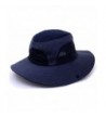 Supplex Mens Sun Hat Wide Brim Dress Large Head Foldable Shapeable Protective - Navy - CX184I40ZDA