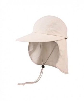 Juniper Wide Brim Cap with Removable Flap - Natural - CG11LV4H5TF