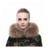 Vemolla Women's Genuine Dyed Raccoon Fur Detachable Shawl Collar Scarf for Winter Coat Parka Jacket - Beige - CV186S89OGS