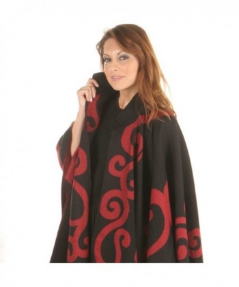 KayJayStyles Floral REVERSIBLE Cashmere Poncho in Wraps & Pashminas