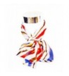 Silk-Feel Magic Fashion Neck Scarf - Multicolored Strips on Ivory Design (40+ tying styles) - CD116KIDFMN