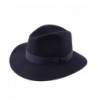 Modissima Traveller Cavalier Wool Felt Fedora Hat - Bleu-marine - CG187IUCCRD