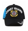 THE HAT DEPOT Official Licensed Military U.S. Coast Guard Cap - Black - CB186UHXQZ8
