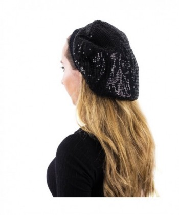 Berets Women Sequin Beanie CoverYourHair