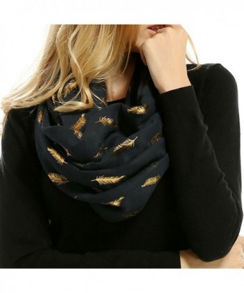 Women Feather Lightweight Bronzing Scarves