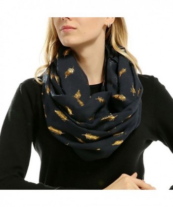 Women Feather Lightweight Bronzing Scarves in Wraps & Pashminas