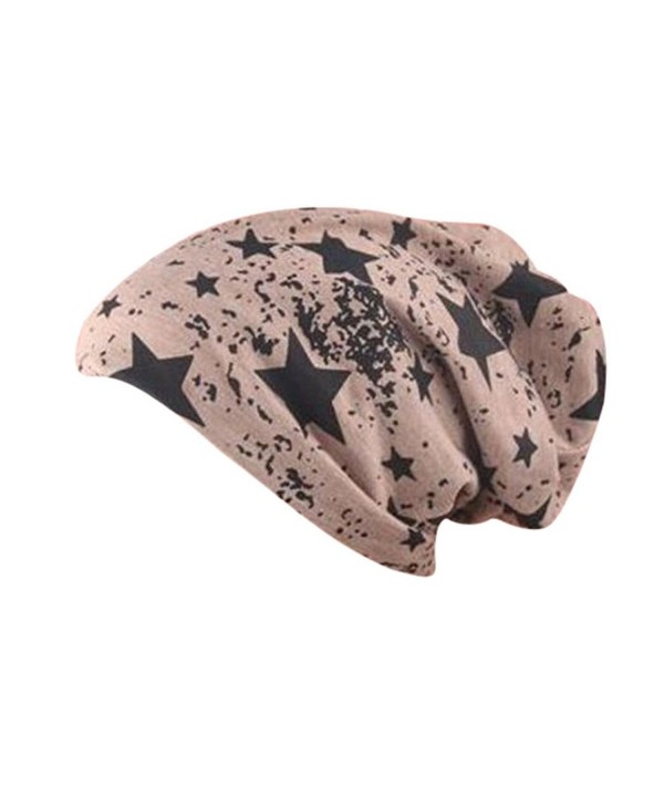 Qingfan Women India Muslim Ruffle Cancer Chemo Hat Beanie Turban Head Wrap Cap - Khaki - CJ186E7OMHH