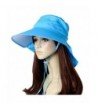 Sunward Hats for Women -Folding Large Beach Sun Hat Outdoor Tabs Visors Cap - F - CI11Z8T7VXJ