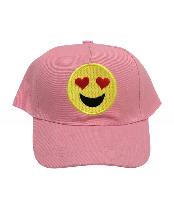 Emoji Embroidered Baseball Cap- 6 Styles- Colored Caps with different emojis - heart eyes - CE12EQTB32B