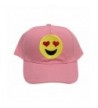 Emoji Embroidered Baseball Cap- 6 Styles- Colored Caps with different emojis - heart eyes - CE12EQTB32B