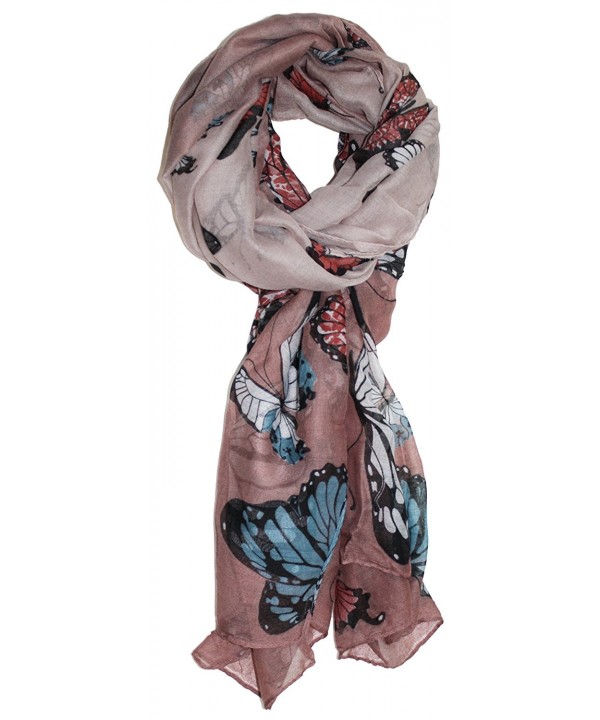 Ted and Jack - Exotic Ombre Butterflies Print Scarf - Beige - CR186N4EW4I