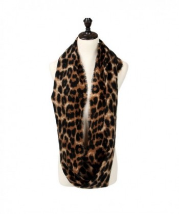 Womens Leopard Print Infinity Scarf