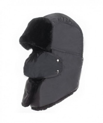 Tkas Winter Ski Snow Hat Cap Aviator Bomber Hunting Trooper Cold Weather Windproof - Gray - C9186IDU3Q9