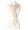 Women Fashion Lightweight Lace Fringe Scarf - Peachpuff - CC12IUZYR11