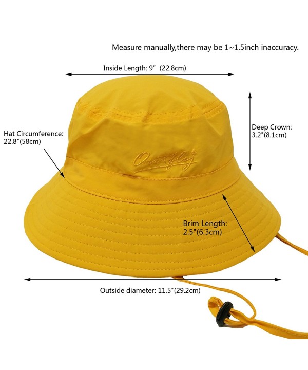 Women's Packable Fisherman Bucket Hat Outdoor Hat With Chin Strap Sun ...