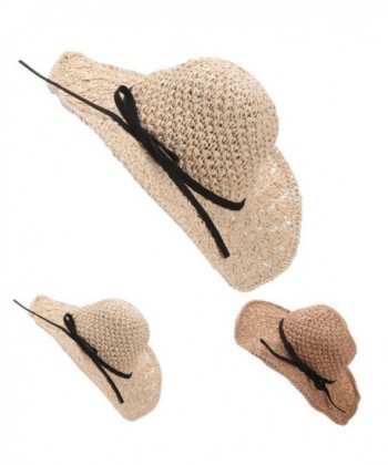 METFIT Fashion Foldable Bowknot Summer in Women's Sun Hats