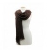 Brown Knit Shawl Wrap Women in Cold Weather Scarves & Wraps